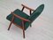 Danish Reupholstered Armchair in Wool & Mahogany, 1960s, Image 2
