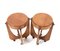 Art Deco Oak Amsterdam School Side Tables, 1920s, Set of 2 2