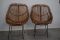 Italian Giunco Rattan Chairs, 1950s, Set of 2, Image 1