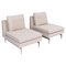 Cream Stricto Sensu Fireside Chairs by Didier Gomez for Ligne Roset, Set of 2 1