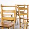 British Beech Church Chairs with Sapele Seat, 1960s, Set of 8 4