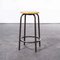 Round French High Stools in Chocolate from Mullca, 1960s, Set of 4, Image 4