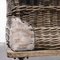 Large Rattan Factory Trolley Basket, 1960s 6