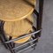 French High Stools with Chocolate Square Frame from Mullca, 1960s, Set of 4 5