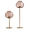 Scandinavian Modern Brass and Glass Candle Holders by Hans Agne Jakobsson for Markaryd, 1960s, Set of 2, Image 1