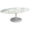 Oval Calacatta Tulip Table by Eero Saarinen for Knoll International 1
