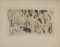 Chas-Laborde, Rues et Visages de New-York, Train pour Coney Island, 1950, Etching on Wove Paper, Immagine 1