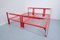 Italian Red Metal Vanessa Bed by Tobia Scarpa for Gavina, 1950s 10