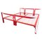 Italian Red Metal Vanessa Bed by Tobia Scarpa for Gavina, 1950s, Image 1