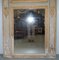 French Louis XVI Period Trumeau Mirror with Romantic Oil Painting, 1760s 5