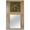 French Louis XVI Period Trumeau Mirror with Romantic Oil Painting, 1760s, Image 1