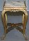 French Napoleon III Gold Giltwood Marble Topped Side Tables, 1860s, Set of 2 11