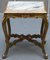 Mesas auxiliares francesas Napoleon III de madera dorada y mármol, década de 1860. Juego de 2, Imagen 3