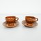 Rustic Traditional Ceramic Tea Cups, 1950s, Set of 2 4