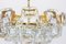 Large German Gilt Brass and Crystal Glass Chandelier by Palwa, 1960s 5