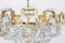 Large German Gilt Brass and Crystal Glass Chandelier by Palwa, 1960s, Image 5