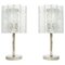 German Murano and Chrome Table Lamps by Doria, 1970s, Set of 2, Image 1
