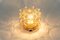 German Amber Bubble Glass Sconce by Helena Tynell 10