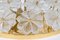 Große deutsche Deckenlampe aus Muranoglas in Blumen-Optik von Ernst Palme, 1970er 8