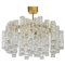 1 of 2 Stunning Murano Glass Tubes Chandelier by Doria, Germany, 1960s, Image 1