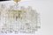 1 of 2 Stunning Murano Glass Tubes Chandelier by Doria, Germany, 1960s 6