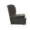 Chesterfield Leather High Back Armchair in Antique Green 2