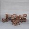Brutalist Mid-Century Low Wooden Lounge Chairs 3