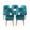 Dining Chairs in Velvet by Oswald Haerdtl for Ton, Czechoslovakia, 1950s, Set of 5 14