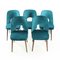 Dining Chairs in Velvet by Oswald Haerdtl for Ton, Czechoslovakia, 1950s, Set of 5, Image 14