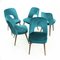 Dining Chairs in Velvet by Oswald Haerdtl for Ton, Czechoslovakia, 1950s, Set of 5 13
