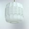 Mid-Century Ceiling Pendant in White Glass and Brass, Czechoslovakia, 1960s 3