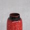 West German Red Ceramic Vase, Image 2