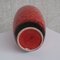 West German Red Ceramic Vase, Image 3