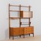 Scandinavian Teak Wall Unit with Floating Sideboard and a Planter, 1970s 1
