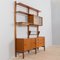 Scandinavian Teak Wall Unit with Floating Sideboard and a Planter, 1970s 9