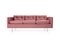 Scandinavian Pink Bergen Sofa, Image 1