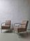 Nude Leather & Steel Cinema Easy Chairs by Gunilla Allard for Lammhults, 1990s, Set of 2, Image 2