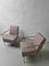 Nude Leather & Steel Cinema Easy Chairs by Gunilla Allard for Lammhults, 1990s, Set of 2 9