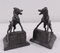 Bronze and Marble Bookends with Barking Dogs from E Drouot, France, 1890s, Set of 2 2