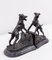 Bronze and Marble Bookends with Barking Dogs from E Drouot, France, 1890s, Set of 2 5