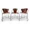 Italian Chrome & Leather Dining Chairs, Set of 6, Image 13