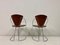 Italian Chrome & Leather Dining Chairs, Set of 6 2