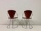 Italian Chrome & Leather Dining Chairs, Set of 6, Image 2