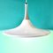 Large White Pendant Lamp from Jeka, Denmark, 1970 3