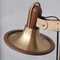 Französische Mid-Century Stehlampe aus Messing & Teak 4