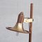 Mid-Century French Brass and Teak Floor Lamp 3