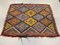 Small Turkish Kilim Rug in Red, Brown & Gold Wool 2