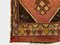 Petit Tapis Kilim en Laine Marron, Rouge et Beige 3