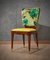 Cherry Wood and Floral Fabric Chair by Osvaldo Borsani, 1950s, Set of 6 1