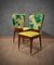 Sedia in legno di ciliegio e tessuto floreale di Osvaldo Borsani, anni '50, set di 6, Immagine 7